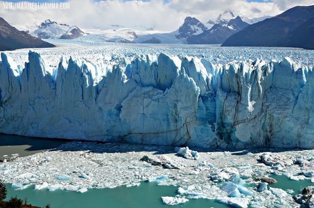 perito moreno con bambini